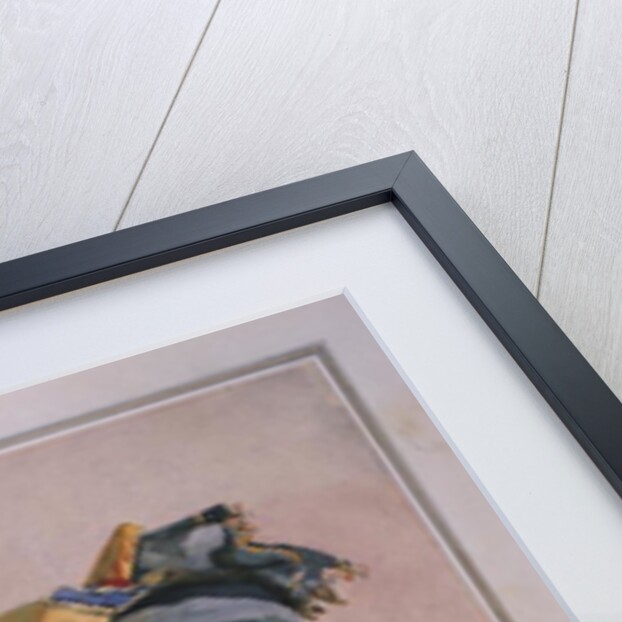 Head and Shoulders portrait of Risaldar, Durrani by Alfred Crowdy Lovett