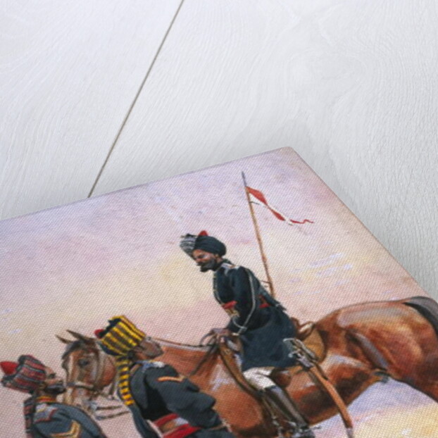 Soldiers of the 33rd Queen's Own Light Cavalry, Daffadar and the 34th Prince Albert Victor's Own Poona Horse by Alfred Crowdy Lovett