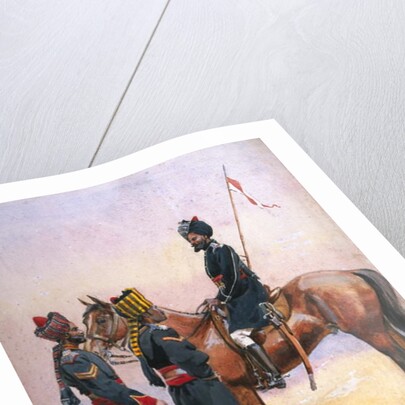 Soldiers of the 33rd Queen's Own Light Cavalry, Daffadar and the 34th Prince Albert Victor's Own Poona Horse by Alfred Crowdy Lovett