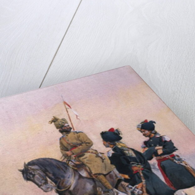 Soldier of the 37th Lancers Baluch, the 36th Jacob's Horse Pathan and the 35th Scinde Horse, Kot Daffadar Baluch by Alfred Crowdy Lovett