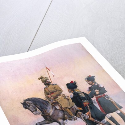 Soldier of the 37th Lancers Baluch, the 36th Jacob's Horse Pathan and the 35th Scinde Horse, Kot Daffadar Baluch by Alfred Crowdy Lovett