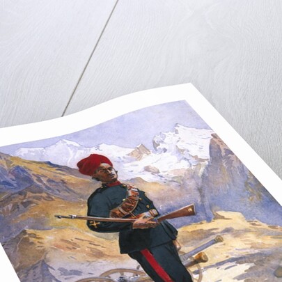Gunner of the Mountain Battery, Punjabi Musalman by Alfred Crowdy Lovett