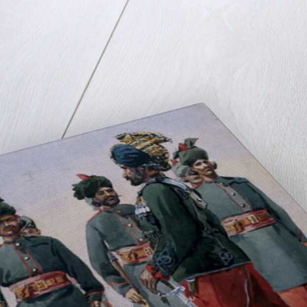 Soldiers of the 127th Queen Mary's Own Baluch Light Infantry by Alfred Crowdy Lovett