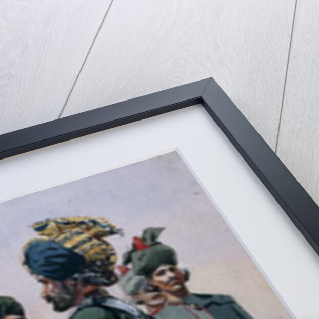 Soldiers of the 127th Queen Mary's Own Baluch Light Infantry by Alfred Crowdy Lovett