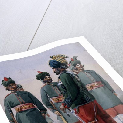 Soldiers of the 127th Queen Mary's Own Baluch Light Infantry by Alfred Crowdy Lovett