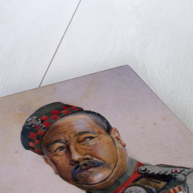 Subadar-Major Gurung Gurkha by Alfred Crowdy Lovett