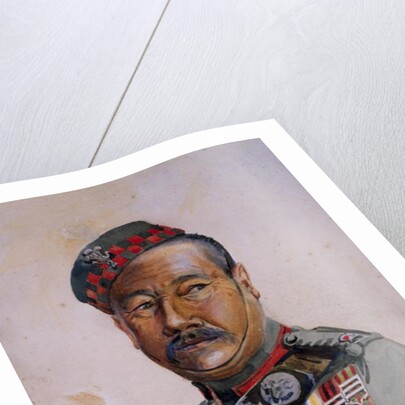 Subadar-Major Gurung Gurkha by Alfred Crowdy Lovett