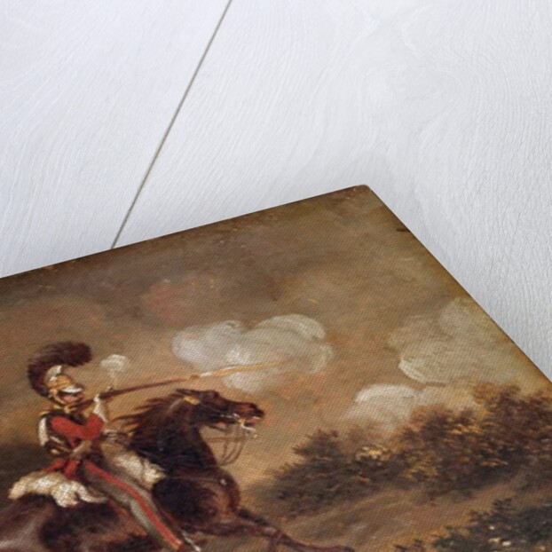 Trooper of 1st Life Guards firing a carbine, 1830 circa by Unknown Artist