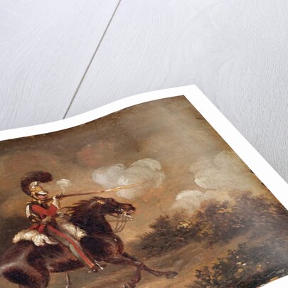 Trooper of 1st Life Guards firing a carbine, 1830 circa by Unknown Artist