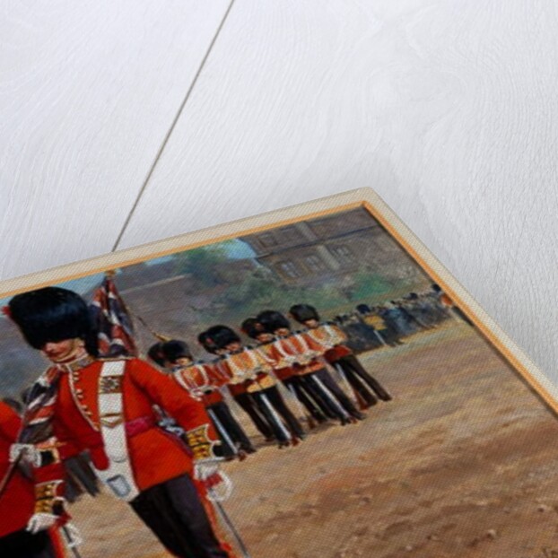 The Coldstream Guards Changing Guard at St James, 1905 circa by Harry Payne