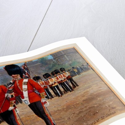 The Coldstream Guards Changing Guard at St James, 1905 circa by Harry Payne