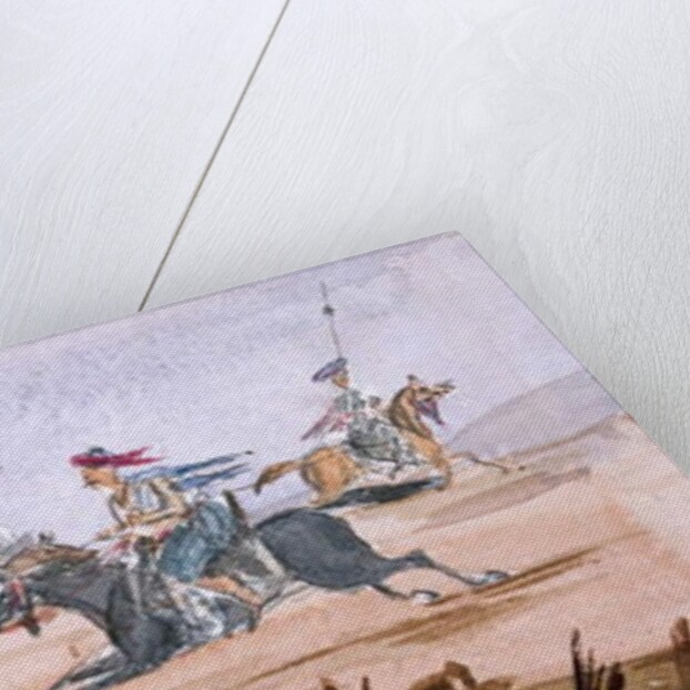 Bashi Bazouk of Circassia, & others at exercise in the background by William Thomas Markham