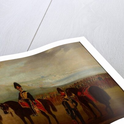 15th The Kings Hussars drawn up in review order, 1837 circa by Henry Martens