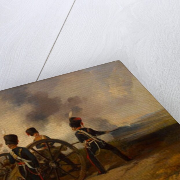 A Royal Horse Artillery gun crew loading, 1844 circa by Henry Martens