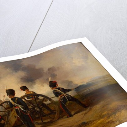 A Royal Horse Artillery gun crew loading, 1844 circa by Henry Martens