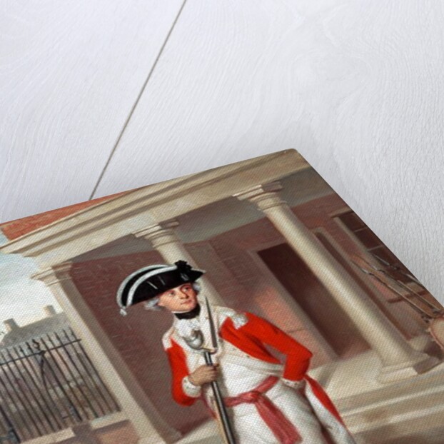 Lieutenant George Belson, Corps of Marines, Chatham, c.1780 by Richard Livesay