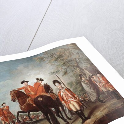 Two Horses of the Regiment, 25th Regiment of Foot, Menorca, c.1769 by Giuseppe Chiesa