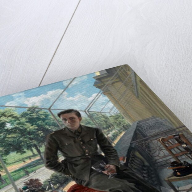 Rex Whistlers self-portrait in Welsh Guards uniform, May 1940 by Rex Whistler