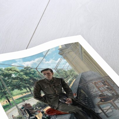 Rex Whistlers self-portrait in Welsh Guards uniform, May 1940 by Rex Whistler