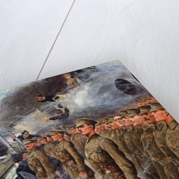 The evacuation of the troopship SS 'Tyndareus', 6 February 1917 by Stanley L. Wood