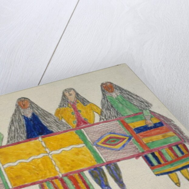 Group presents blanket by Frederick Gokliz