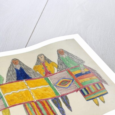 Group presents blanket by Frederick Gokliz