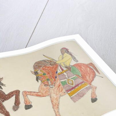 Two men on horseback by Frederick Gokliz