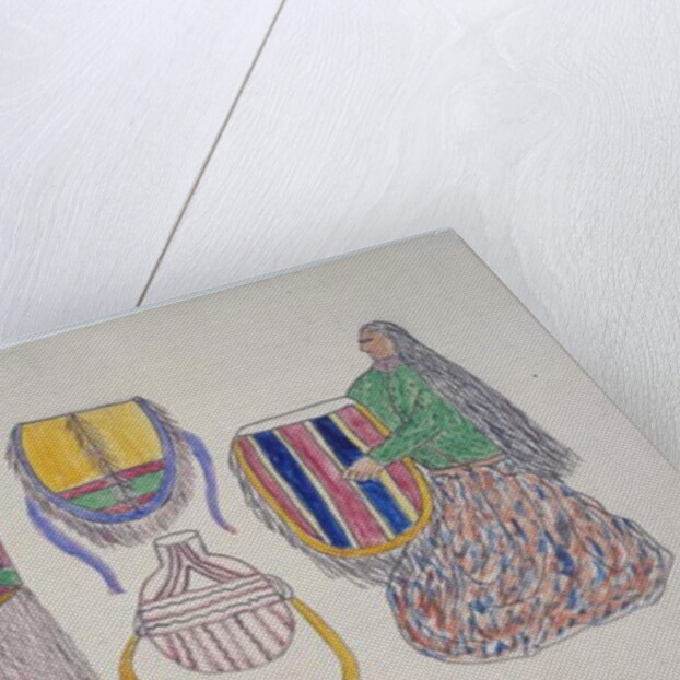 Woman with wares by Frederick Gokliz