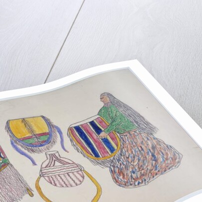 Woman with wares by Frederick Gokliz