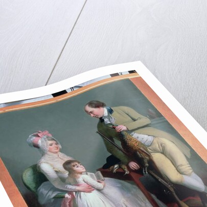 Mr and Mrs Custance of Norwich and their Daughter Frances, c.1786 by William Beechey