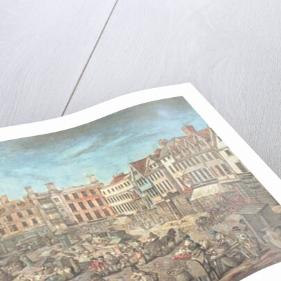 Norwich Market Place, 1799 by Robert Dighton