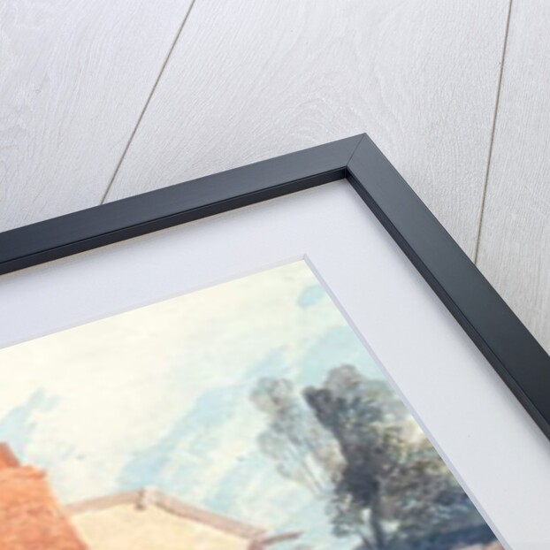 Cottages with a Washerwoman c.1808-9 by John Sell Cotman