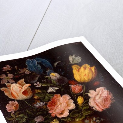 Floral Study with Insects by Andries