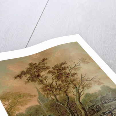 A Village Fair with a Mummer, 1702 by Salomon Rombouts