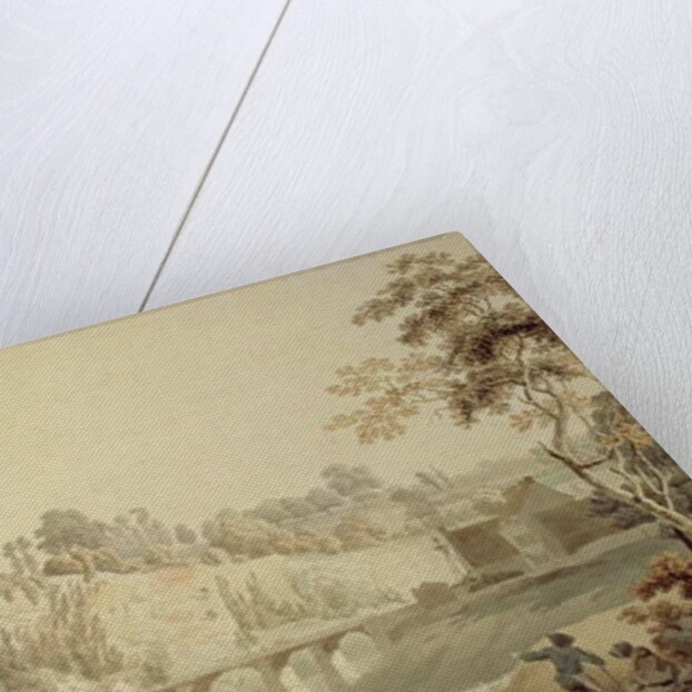 Chepstow Bridge, Wye Valley by Michael (1743-1801) Rooker