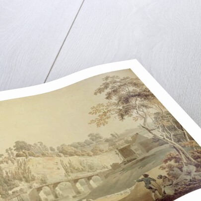 Chepstow Bridge, Wye Valley by Michael (1743-1801) Rooker