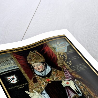 Portrait of William of Wykeham by School English