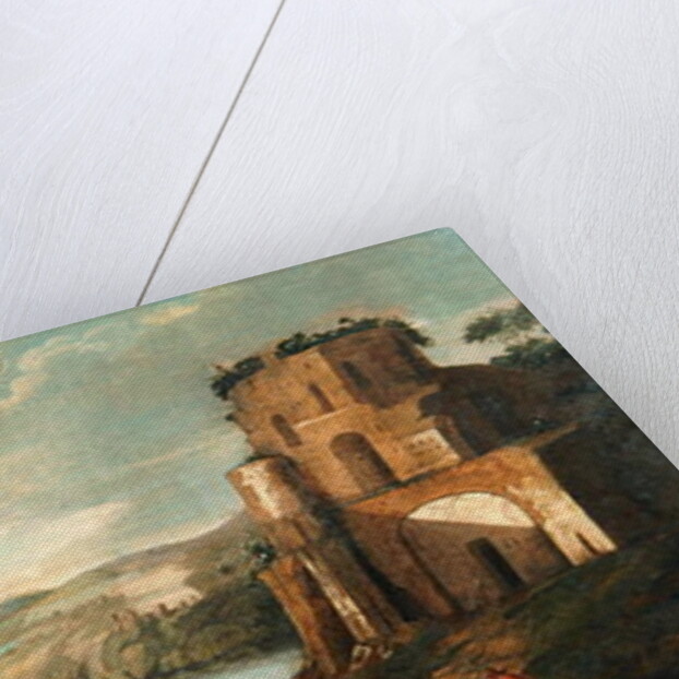 Port Scene by Christian Georg (circle of) Schutz