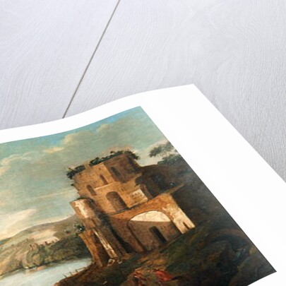 Port Scene by Christian Georg (circle of) Schutz