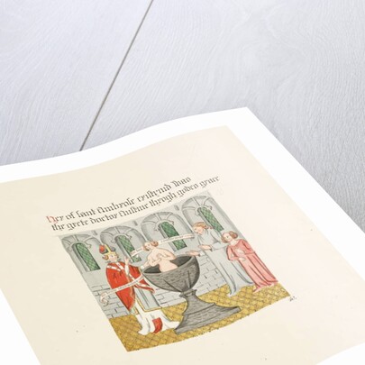 Ms. New Coll 380, f19r. The antiquities of the Cathedral Church of Saint Mary, Carlisle, drawn by Robert Carlile, 1795 by Robert Carlile