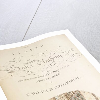 Ms. New Coll 380, f32r. The antiquities of the Cathedral Church of Saint Mary, Carlisle, drawn by Robert Carlile, 1795 by Robert Carlile