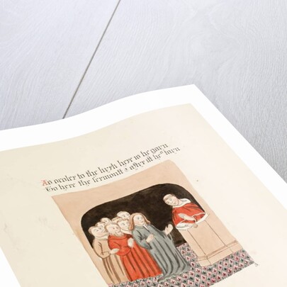 Ms. New Coll 380, f35r. The antiquities of the Cathedral Church of Saint Mary, Carlisle, drawn by Robert Carlile, 1795 by Robert Carlile