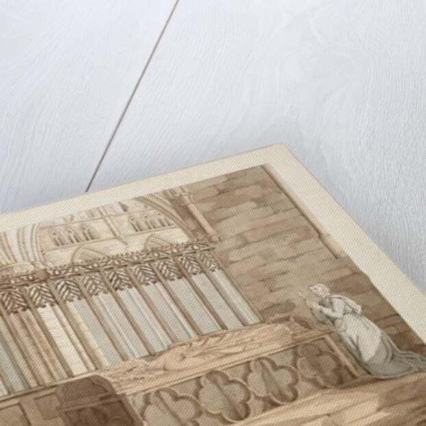 Ms. New Coll 380, f7r. The antiquities of the Cathedral Church of Saint Mary, Carlisle, drawn by Robert Carlile, 1795 by Robert Carlile