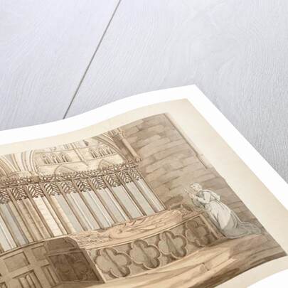 Ms. New Coll 380, f7r. The antiquities of the Cathedral Church of Saint Mary, Carlisle, drawn by Robert Carlile, 1795 by Robert Carlile