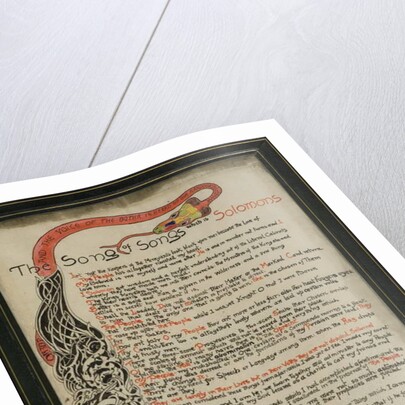 The Song of Songs which is Solomon's, 8th September 1907 by Joseph Rudyard Kipling