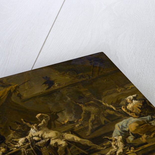 The Supper of Pulcinella and Colombina, c.1725-1730 by Alessandro Magnasco