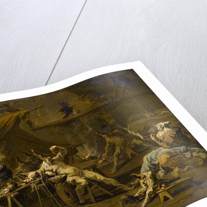 The Supper of Pulcinella and Colombina, c.1725-1730 by Alessandro Magnasco