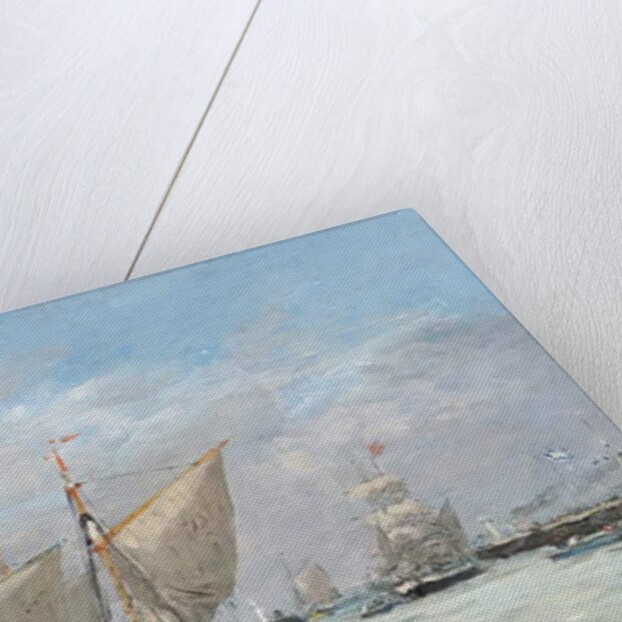 Trouville, The Jetties, High Tide, 1876 by Eugene Louis Boudin