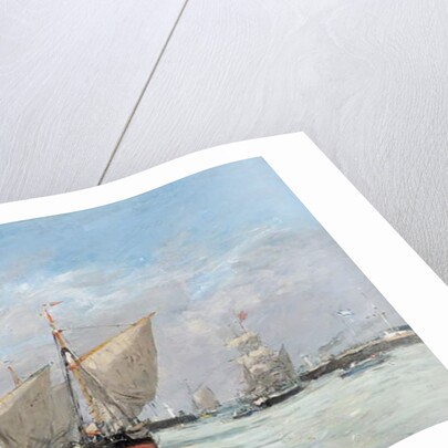 Trouville, The Jetties, High Tide, 1876 by Eugene Louis Boudin