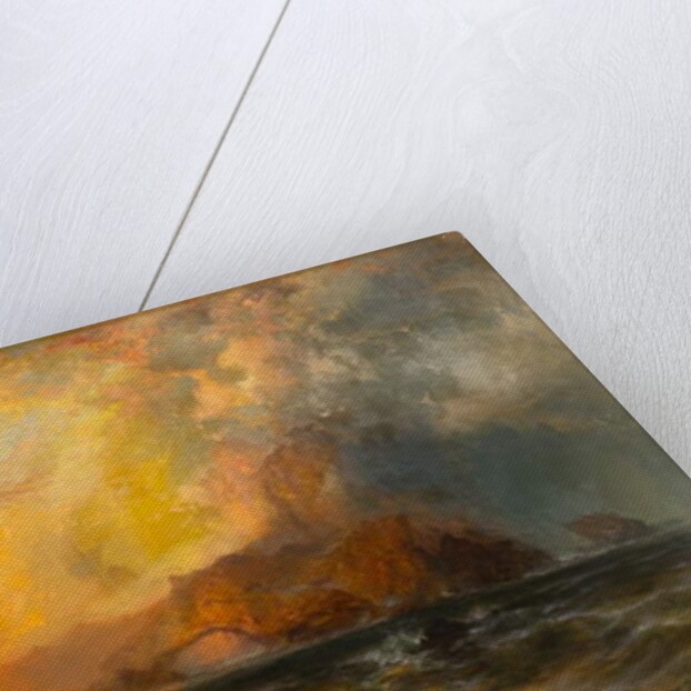 Fiercely the red sun descending/Burned his way along the heavens, 1875-1876 by Thomas Moran